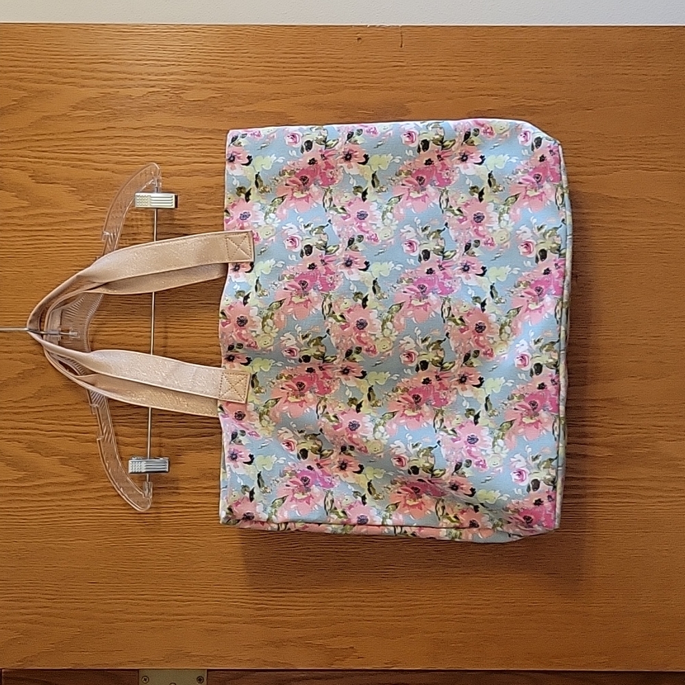 Floral Print Tote Bag